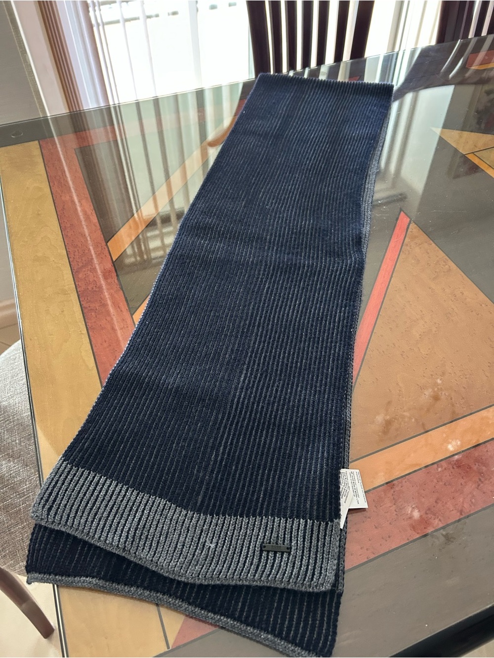 BOSS men’s scarf 100% wool
